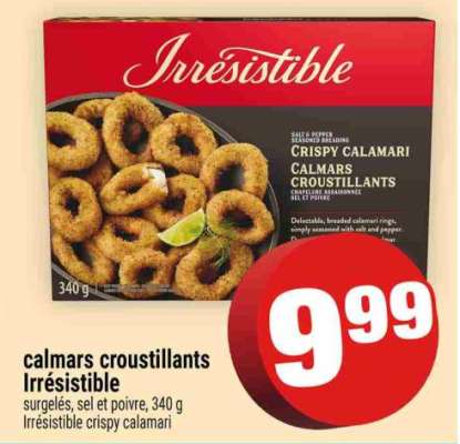 CALMARS CROUSTILLANTS IRRÉSISTIBLE
