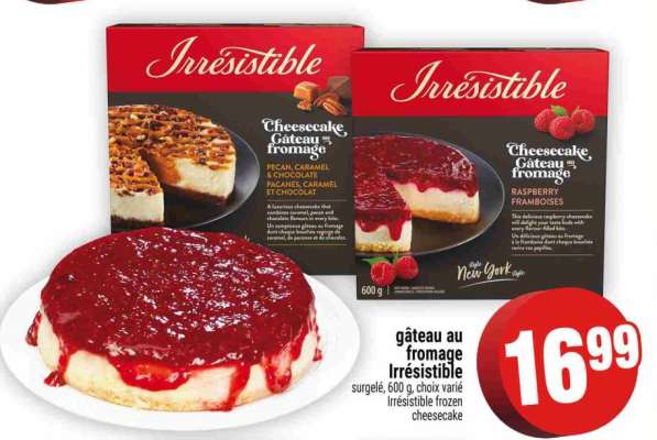 gâteau au fromage Irrésistible