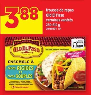 trousse de repas Old El Paso