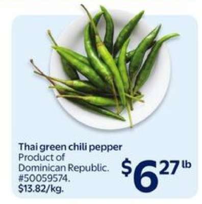Thai Green Chili Pepper