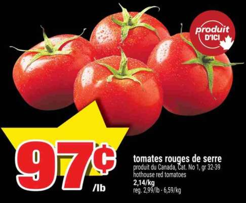 TOMATES ROUGES DE SERRE