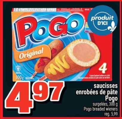 Pogo saucisses enrobées de pâte