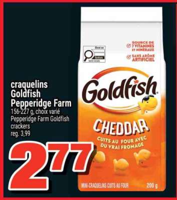 CRAQUELINS GOLDFISH PEPPERIDGE FARM