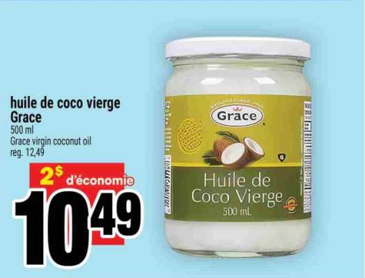 huile de coco vierge Grace