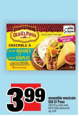 ENSEMBLE MEXICAIN OLD EL PASO