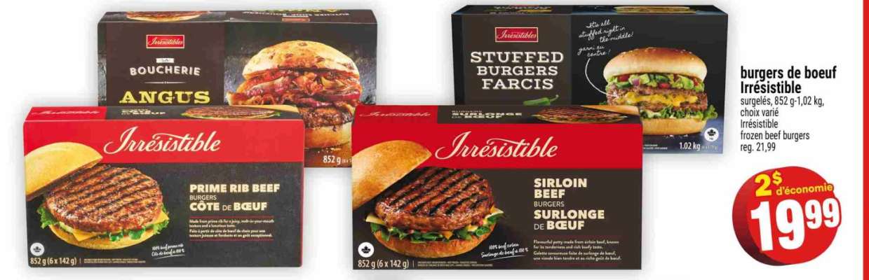 Burgers de Boeuf Irrésistible