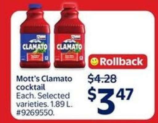 MOTT’S CLAMATO COCKTAIL