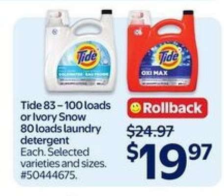 Tide or Ivory Snow Laundry Detergent