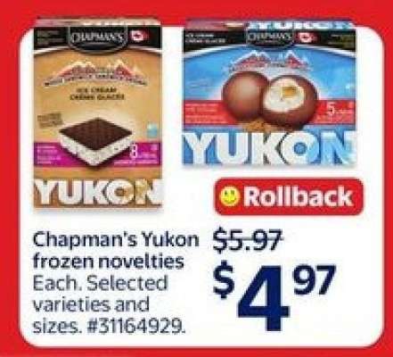 Chapman's Yukon frozen novelties