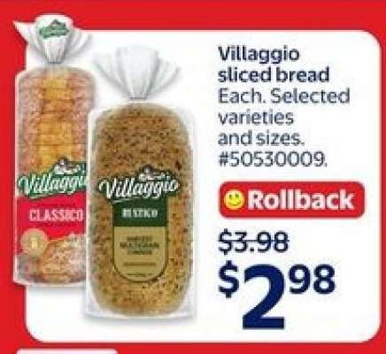 Villaggio Sliced Bread