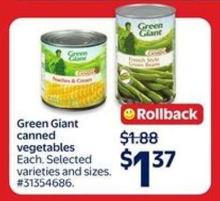 Green Giant Canned Vegetables