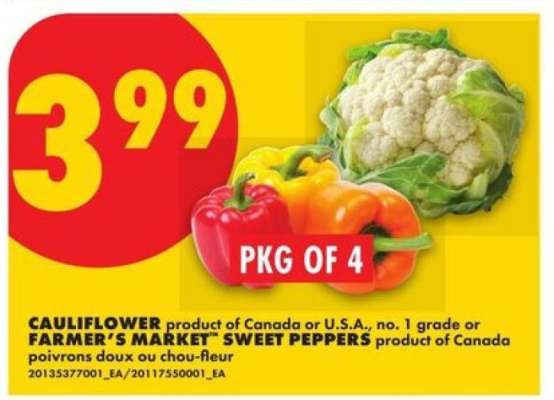 Cauliflower or Farmer's Market Sweet Peppers