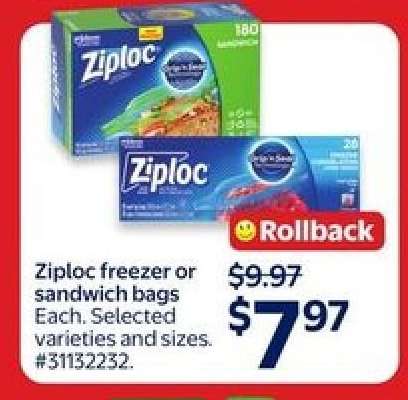 Ziploc Freezer or Sandwich Bags