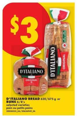 D'Italiano Bread or Buns