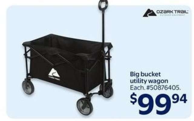 Big bucket utility wagon