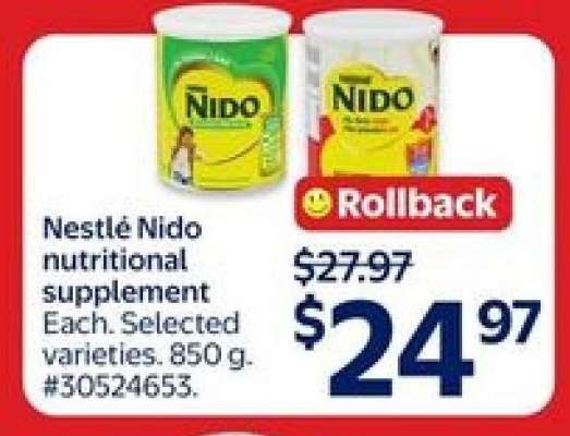 NESTLÉ NIDO NUTRITIONAL SUPPLEMENT