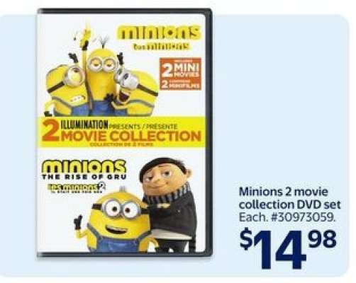 Minions 2 Movie Collection DVD Set