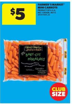 FARMER'S MARKET MINI CARROTS