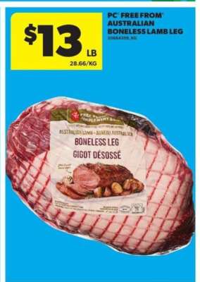 PC Free From Australian Boneless Lamb Leg