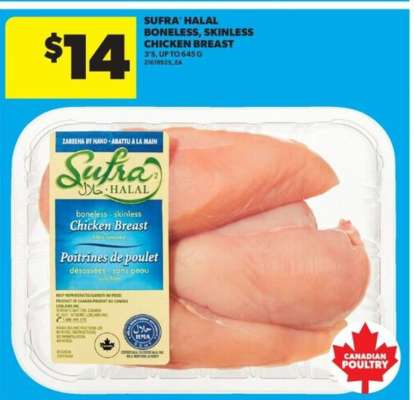 SUFRA Halal Boneless, Skinless Chicken Breast