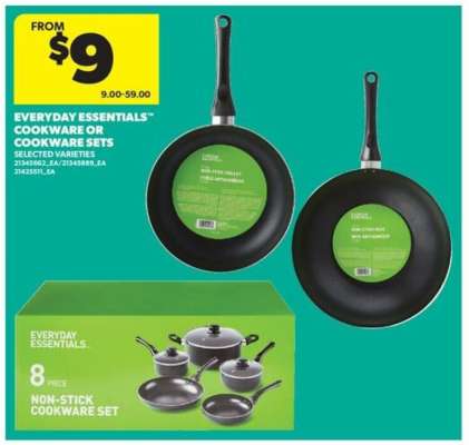 Everyday Essentials Cookware or Cookware Sets