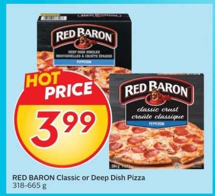 RED BARON Classic or Deep Dish Pizza