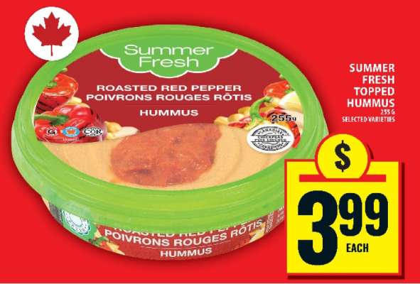 SUMMER FRESH TOPPED HUMMUS