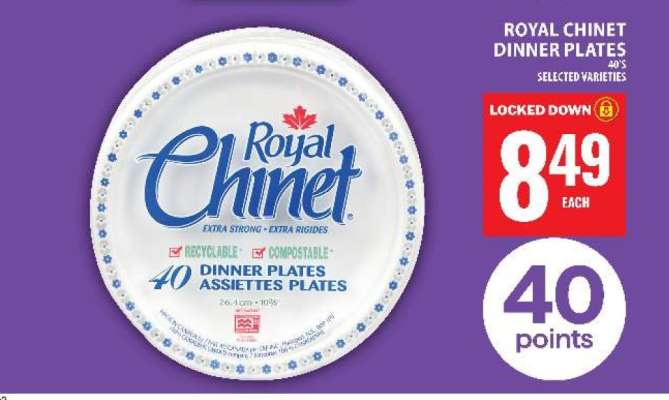 Royal Chinet Dinner Plates
