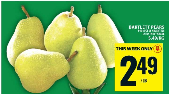 BARTLETT PEARS