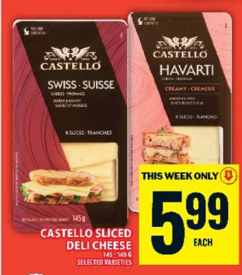CASTELLO SLICED DELI CHEESE