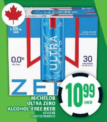Michelob Ultra Zero Alcohol-Free Beer