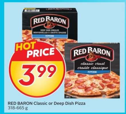 RED BARON Classic or Deep Dish Pizza
