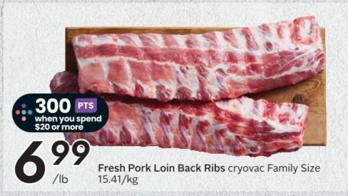 Fresh Pork Loin Back Ribs