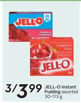 JELL-O Instant Pudding assorted