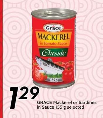 GRACE Mackerel or Sardines in Sauce