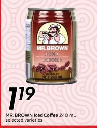 MR. BROWN Iced Coffee 240 mL
