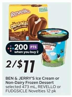 BEN & JERRY'S Ice Cream or Non-Dairy Frozen Dessert