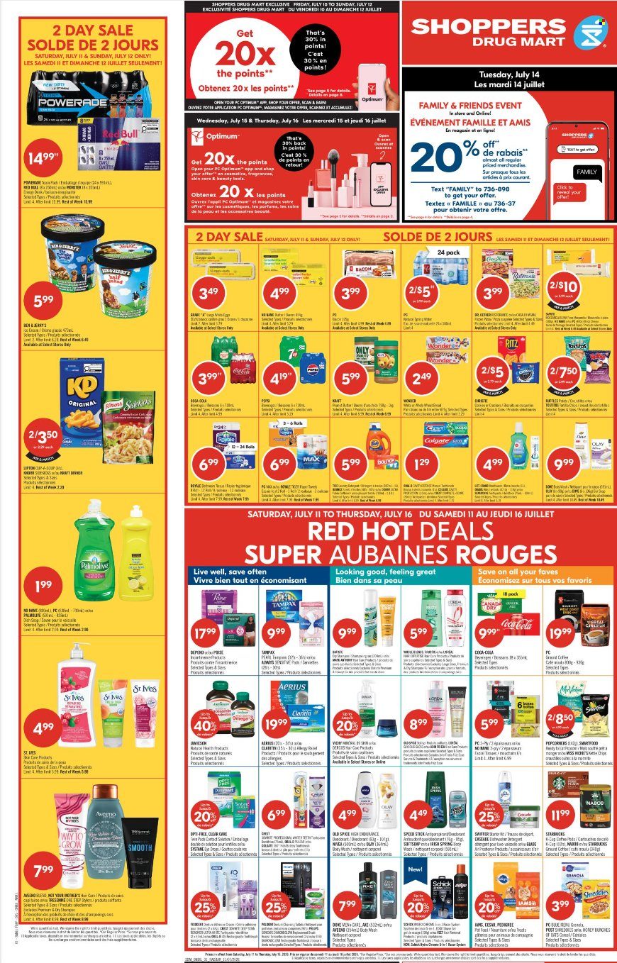 Shoppers Drug Mart flyer  - July 11, 2026 - July 16, 2026. Page 1