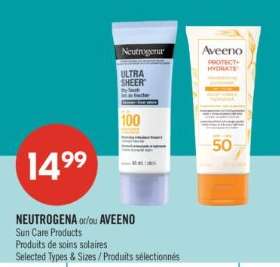 NEUTROGENA or/or AVEENO