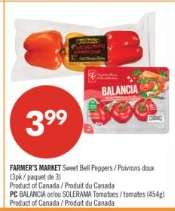FARMER'S MARKET Sweet Bell Peppers / Poivrons doux