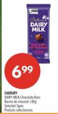 Cadbury Dairy Milk Chocolate Bars