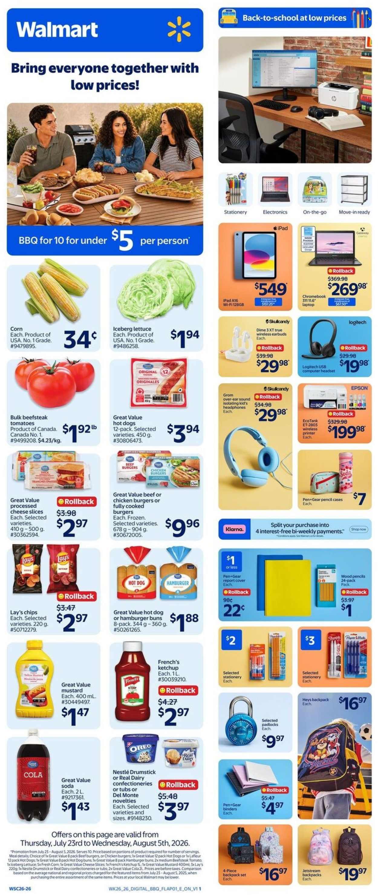 Walmart flyer  - July 30, 2026 - August 05, 2026. Page 1