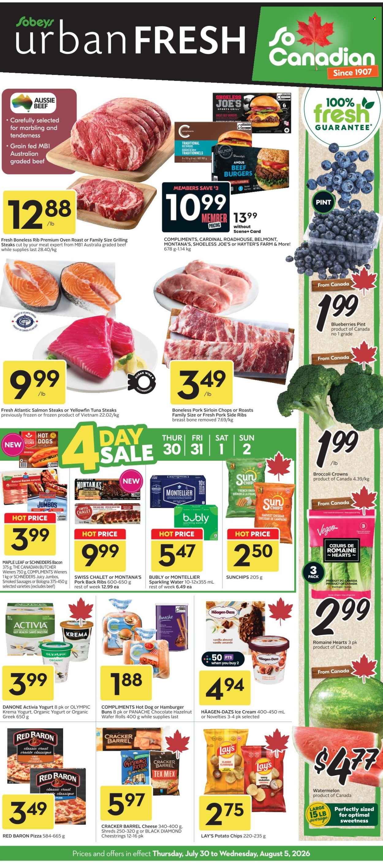 Sobeys Urban Fresh flyer  - July 30, 2026 - August 05, 2026. Page 1