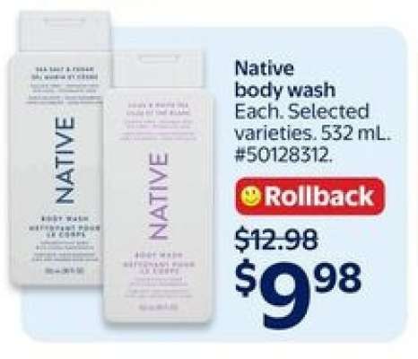 NATIVE BODY WASH