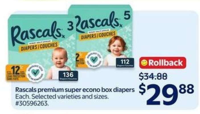 Rascals Premium Super Econo Box Diapers