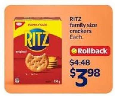 Ritz Family Size Crackers