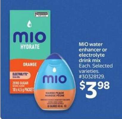 MiO water enhancer or electrolyte drink mix