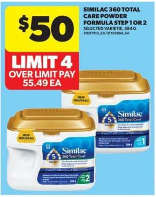 Similac 360 Total Care Powder Formula Step 1 or 2
