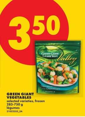 GREEN GIANT VEGETABLES