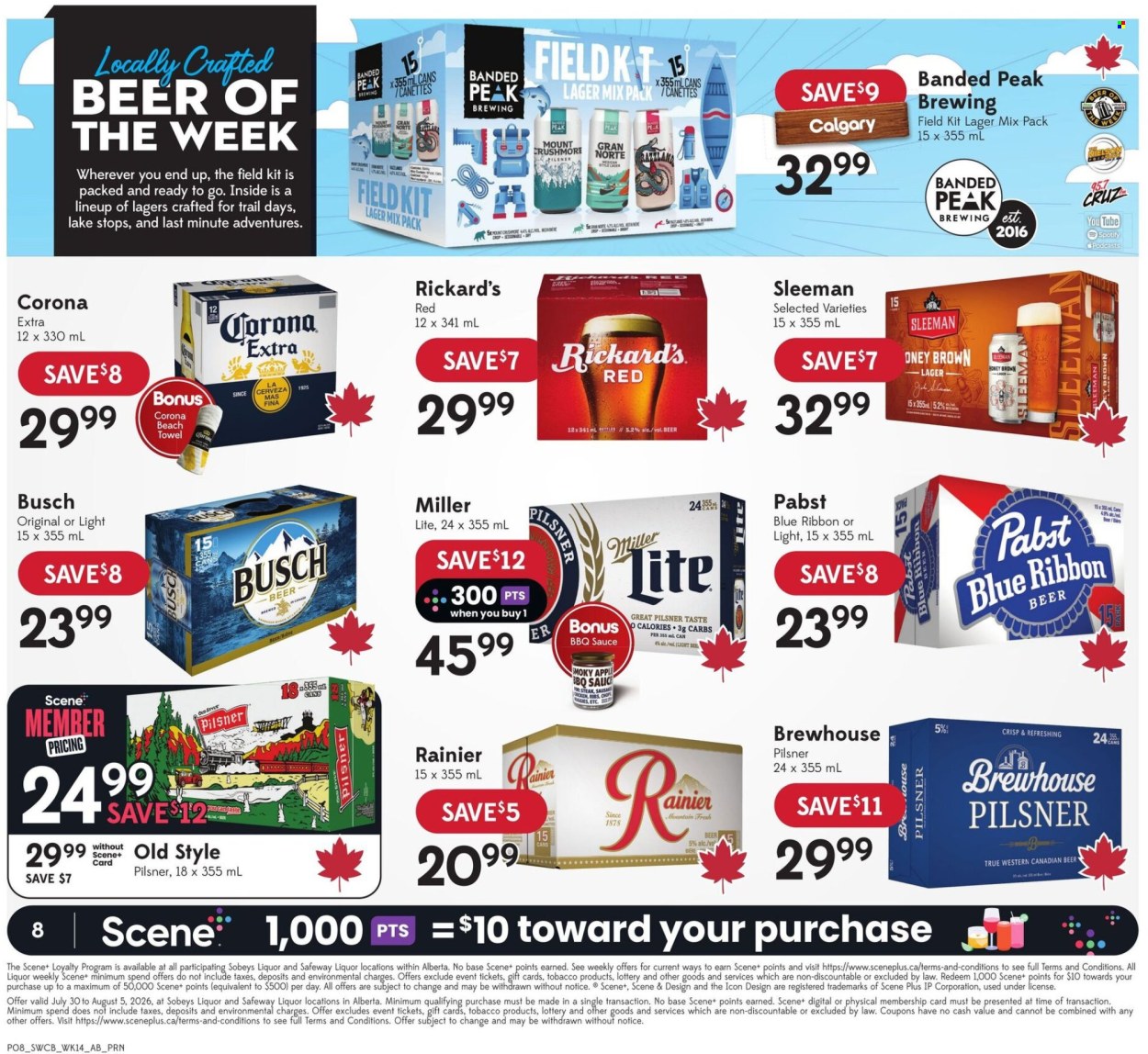 Sobeys Liquor flyer  - July 30, 2026 - August 05, 2026. Page 9